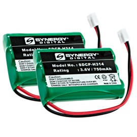 Synergy Digital Dog Collar Batteries, Compatible with Tri-Tronics Field 70 Dog Collar, (Ni-MH, 3.6V, 750 mAh), Pack Includes: 2 x SDCP-H314 Batteries