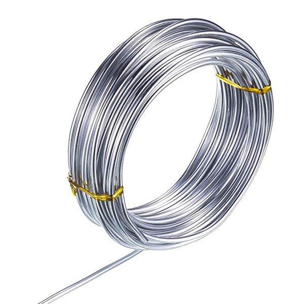 NEPAK 10m x 3mm Aluminum Wire for Jewelry Craft Diy Aluminum Craft Wire