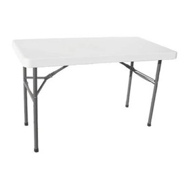 EventStable TitanPRO Plastic Folding Table - Polyethylene Sturdy Outdoor Folding Table - Lightweight Fold Up Table for Weddings Cocktail Parties Patios - 30'' x 48''