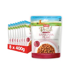 Duru Ready Cranberry Beans in Tomato Sauce, 14.1 Oz x 8 Packs, Open and Eat, 100% Natural, BPA Free, No Trans Fat, Non-GMO, No Preservatives & Artificial Color