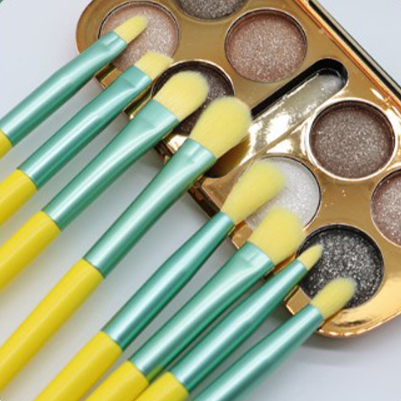 12pcs Cosmetic Brush Set Synthetic Fiber Wooden Handle Professional Makeup