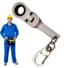 Ratchet Wrench Key Ring | Portable Key Ring With Engraving