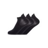 3 Pairs - Thin Ankle Socks - Black, Unisex, Viscose