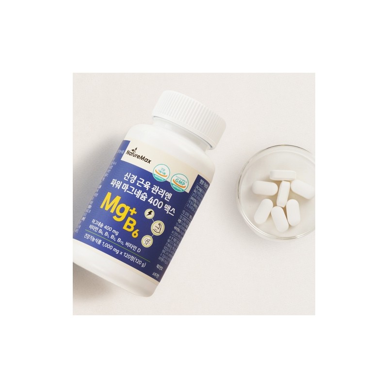 NatureMax Power Magnesium 400 Max 1,000mg for Nerve and Muscle