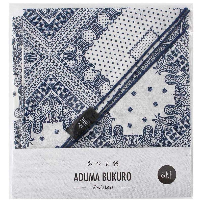 &NE NHK-029-WH Azuma Bag, Paisley, White