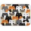 Cute Animal Cat Pattern Dish Drying Mat Microfiber Ultra Absorbent