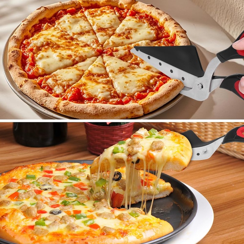 Vicloon Pizza Scissors, Food Slicer & Pizza Server, Pizza Cutter