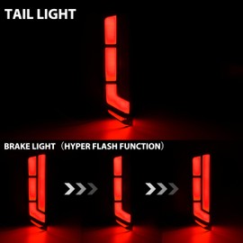 SAUTVS Tail Lights Assembly for Honda Talon 1000, LED Smoked Black Taillights Brake Stop Lights Tail Lamps for Honda Talon 1000X 1000R 1000X-4 2019-2024 Accessories (2PCS)