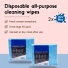 100pk HUGE 42x35cm All Purpose Cloths, J Cloths Style Disposable