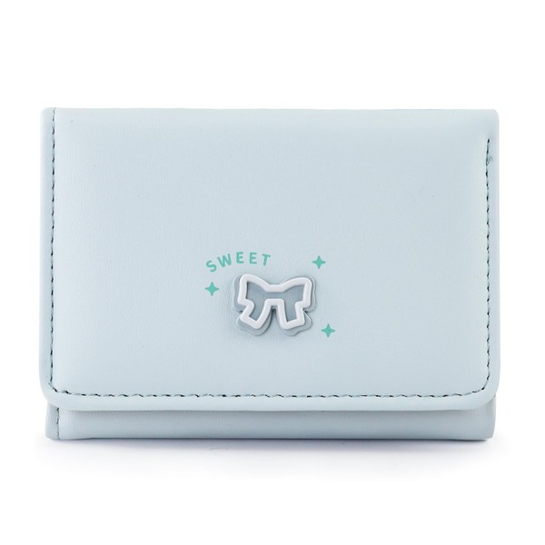Andiker Trifold Wallets for Women with Cute Bow, Simple Trendy