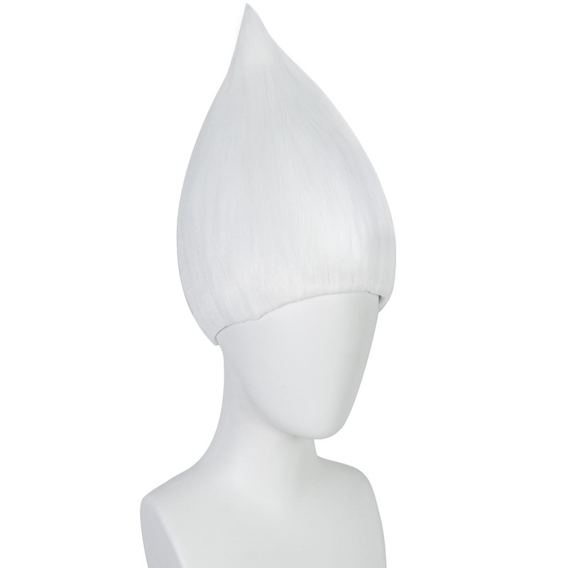 JoneTing Pure Silver Wig for Men Silver Straight Cosplay Wigs