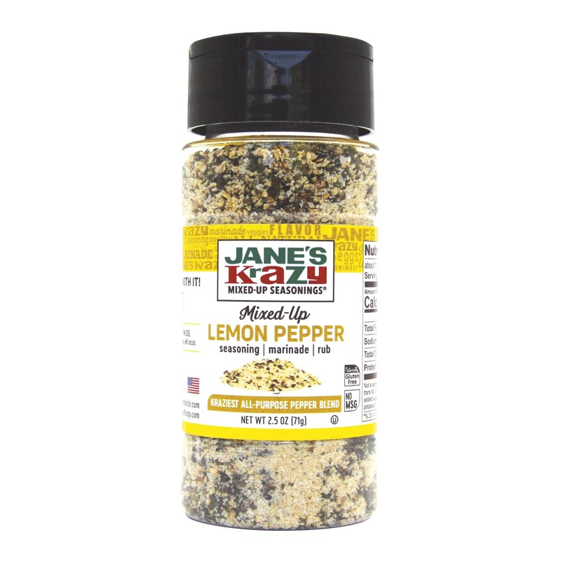 Jane's Krazy Lemon Pepper Marinade & Seasoning - 2.5 oz