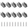 INCREWAY 10PCS Grey Shower Door Bumpers Rubber Wall Jamb Bumpers