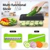 SpaceHacks 12-in-1 Vegetable Chopper, Kitchen Gadgets with 7 Blades, Veggie,