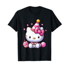 Kitty Birthday Party for Kids Cute Cat Birthday for Girl T-Shirt