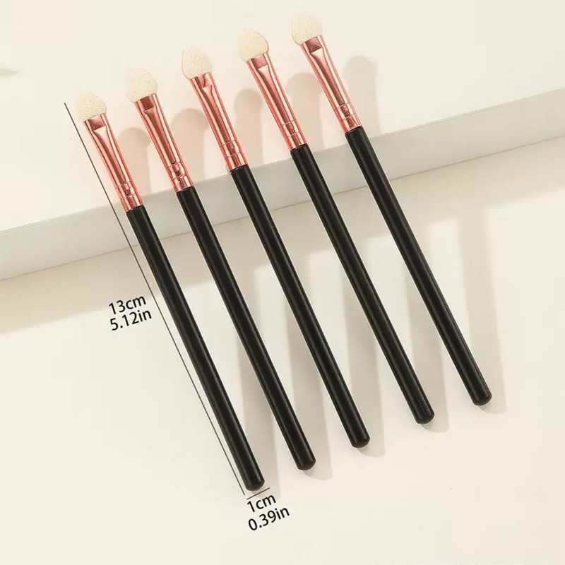TSUOUKL Pack of 10 Double-Sided Sponge Makeup Brushes Reusable Eyeshadow