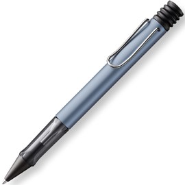 LAMY AL-star 238 Ballpoint Pen - Azure Aluminium Ballpoint Pen with Transparent Grip and Chrome-Plated Metal Clip - With Large Refill - Line Width M