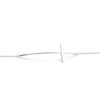 Cross Bracelet Horizontal 925 Sterling Silver