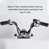 Motorcycle Hand Grip Cover Fiber Simulated Leather Anti Slip Retro