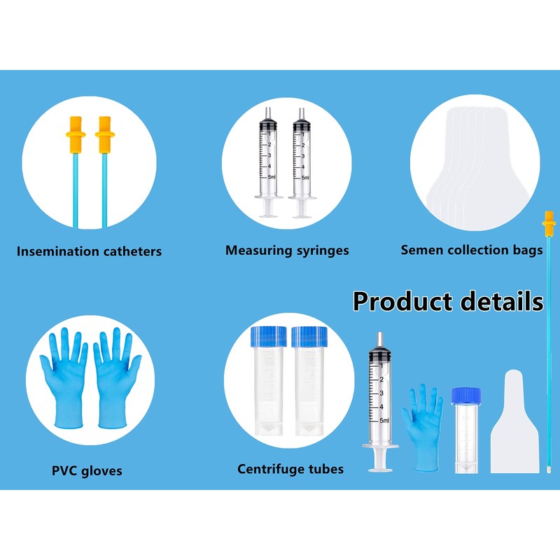 10 Set AI Artificial Insemination Dog Breeding Kit, Canine Breeding