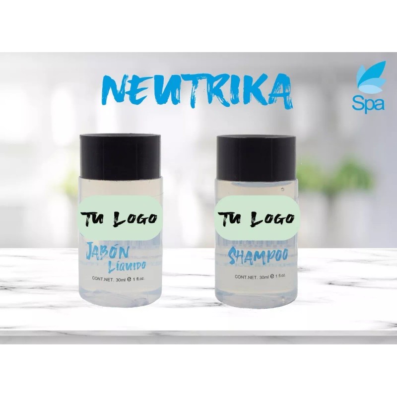 Neutrika Jabón Líquido Y Shampoo Hotelero 30ml - 200 Pzas.