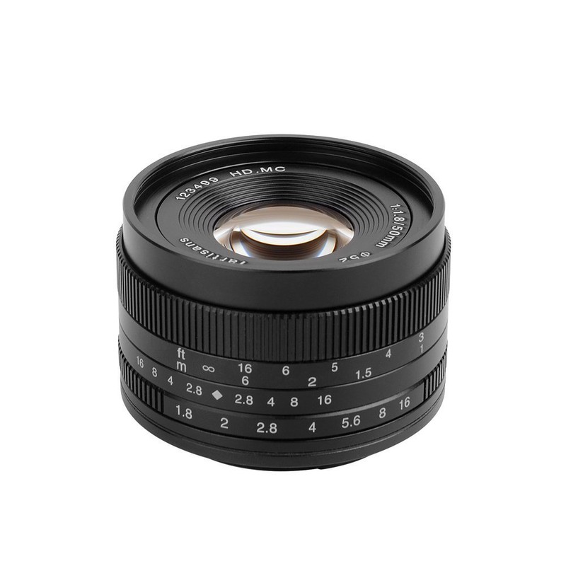 7artisans 50mm F1.8 APS-C Manual Focus Lens Wide Fit for