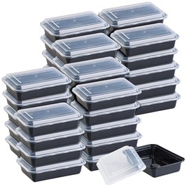 Rosenstein & Söhne Lunch Boxes: Set of 40 Food Boxes with Lids, 800ml (Food Containers, Food Box Sets, Food Storage Containers)