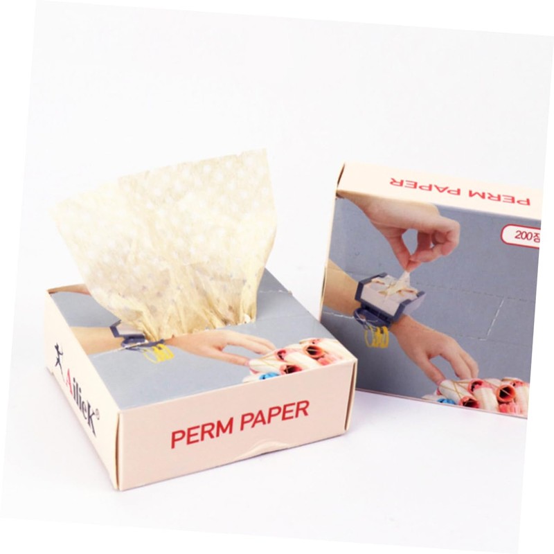 FRCOLOR 200pcs Perm Paper Dove Shampoo Large Hair Rollers Curly