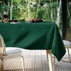 Filumi Tablecloth 140 x 200 cm Oval Dark Green Washable