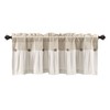 Lush Decor Linen Button Farmhouse Valance, 52" W x 18"