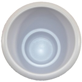 happy nature Set2 Ceramic Orchid Pot Rhodes Orchids White Height 17 cm + Culture Pot