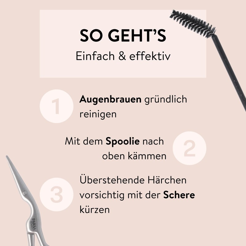 PARSA Beauty Eyebrow Styling Set - Eyebrow Set with Scissors