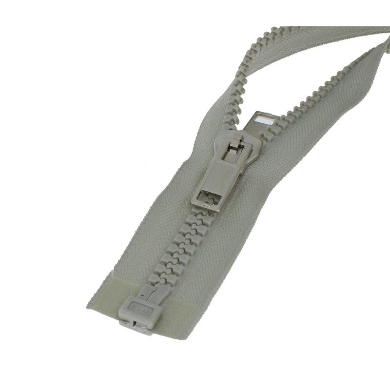 Zip on Both Sides Plastic Separable Coarse with Double Zip