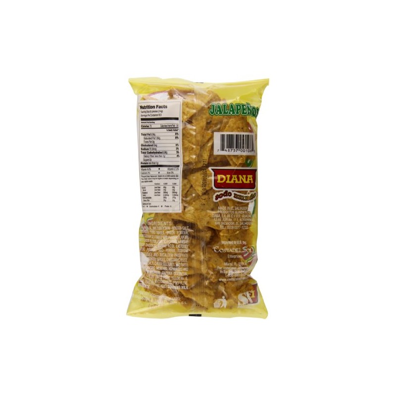 Diana Jalapenos Tortilla Chips 3.84oz (Pack of 24)