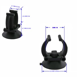 Aquarium Suction Cups with Clips (25MM) - Universal Heater Suction Cups, Lid Clips, Hose Holder, Fish Tank Suction Cup Clip, Top Fin Replacement Parts for Secure Aquarium Hood Positioning - 10pcs