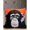 The Beach Stop Colourful Chimpanzee Monkey Printed Cushion Cover |