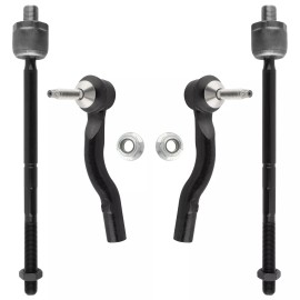 BOXI For Ford Crown Victoria Lincoln Town Car Marauder Front Inner Outer Tie Rod Set