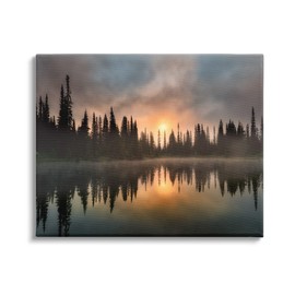 Stupell Industries Sunrise Lake Reflection Horizon Canvas Wall Art, Design by Dennis Frates