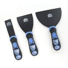 4x Painter's Palette Non-Stick Coating 38/75/100/125 mm Spatula Handle Palette Plaster Spatula Professional Quality