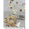 Codear Fairy Lights Firecracker String Lights with Acrylic Jewels,6.6ft 100