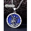 Seiyang St Michael Necklace for Men 925 Sterling Silver Round