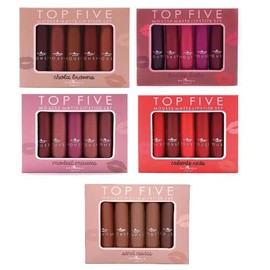 CAJA DE 5 LABIALES TOP FIVE ITALIA DELUXE (CALIENTE REDS)