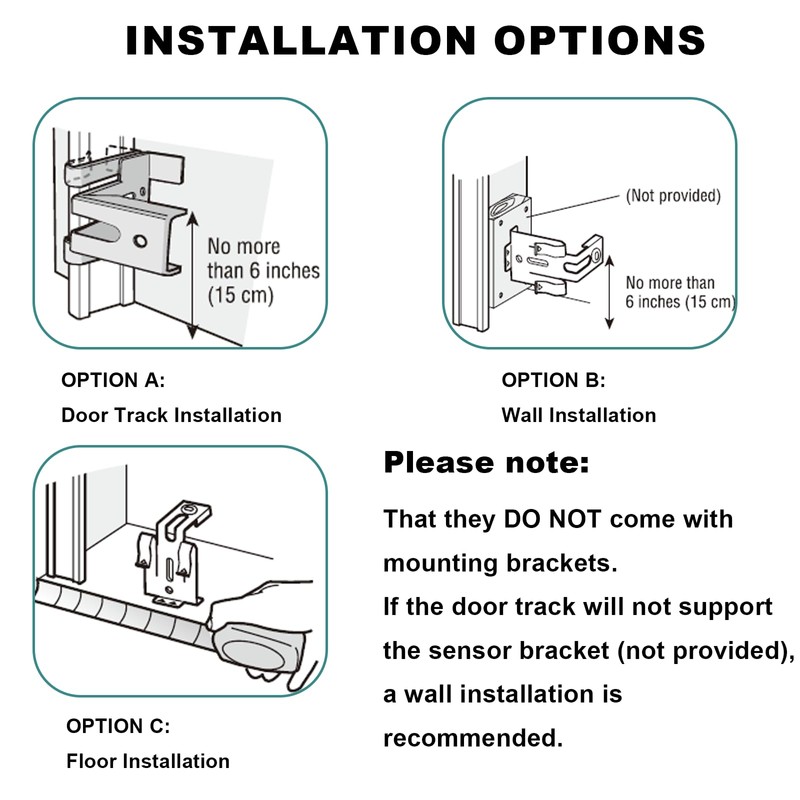 QSDIYRF Garage Door Sensor 41A5034 Safety Sensor Kit,Compatible with Liftmaster