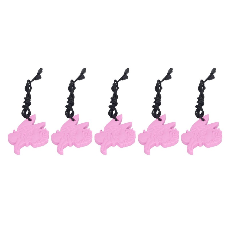 5Pcs Chew Necklace Food Grade Silicone Chewing Pendant for Toddlers