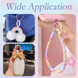 Cheriswelry 10Pcs Spring O Rings Round Carabiner Clip Spring Key Ring Buckle 29mm 10 Colors for Keychains Bag Purse Handbag Collars Bags