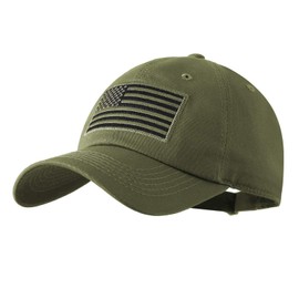 IIN IIN American Flag Baseball Cap for Men Women Low Profile USA Army Tactical Operator Military Plain Dad Hat