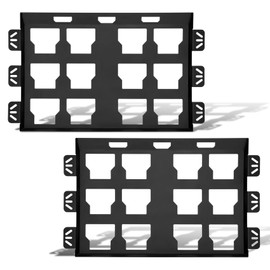 Mounting Plate Compatible with Milwaukee Packout Toolboxes, Space Saving Wall Mount Packout Accessories, Full Metal Powder Coated Packout Mounting Plate, Tool Storage Organizer System (2 Full Width)