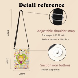 LEVLO Lizzzzie TV Show inspired Crossbody Bag Cartoon Movie Gift This Is What Dreams Are Made Of Crossbody Bag (THIS IS WHAT CB 2)