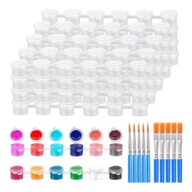 50 Tiras Vacías Para Pintura,tarros De Pintura, Recipientes
