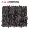 GUOHUI Super Light Butterfly Locs Crochet Hair 14 Inch 6